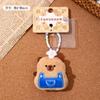 Chaveiro Pingente Capivara de Pelúcia Pão Boneca Fofa Pingente para Mochila Escolar Pequeno Ornamento Boneca Venda por Atacado