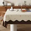 Nuevo Mantel de Dibujos Animados, Impermeable, Resistente al Aceite, No Lavable, Lujo Ligero, Sensación de Alta Gama, Estilo Vintage, Mantel Rectangular para Mesa de Café