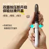 Cuchillo para fruta de doble propósito se puede cortar y cortar cuchillo para fruta 2 en 1 pelador portátil de acero inoxidable cuchillo para fruta y verdura pelador