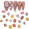 H211 Nuevo Dibujo Animado Resina Arte de Uñas Joyería al por Mayor Rojo de Internet Uñas Postizas Adorable Cúpula Domei Taladro de Uñas Diy Decoración