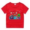 2023 nueva ropa infantil, camiseta de manga corta de verano para niños, camisa de algodón para niños y niñas, camiseta de media manga para bebés, top para niños