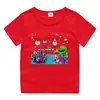 2023 nueva ropa infantil, camiseta de manga corta de verano para niños, camisa de algodón para niños y niñas, camiseta de media manga para bebés, top para niños