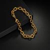 Pulsera tobillera de acero de titanio en forma de O de gran venta transfronteriza. Cadena para ropa. Accesorios de hip-hop transfronterizos. Hipsound. Amazon. Gran venta.
