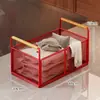 Cesta de Ropa Sucia para Uso Doméstico, Colocada Junto a la Lavadora, Estante de Almacenamiento para Ropa y Pantalones, Gran Capacidad, Cesta de Lavandería Móvil para Baño