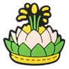 Amuletos de zapato de goma suave de PVC para el Festival Songkran tailandés, Accesorios para zuecos del Festival de Salpicaduras de Agua, Hebillas de zapato, Accesorios decorativos DIY para bolsa de playa