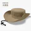 Chapéu de Sol Impermeável de Verão com Aba Larga para Circunferência Craniana Grande, Respirável, Secagem Rápida, Chapéu de Pescador, Proteção Solar para Pesca ao Ar Livre, Chapéu de Sol Masculino, Atacado