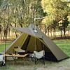 Tienda de Campaña Piramidal para Exteriores, Impermeable para Cuatro Estaciones, con Apertura para Chimenea, Varillas de Aleación de Aluminio, Equipo de Senderismo Ultraligero
