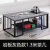 Mesa de Té de Pizarra para Oficina con Tetera Integrada para Preparar Té, Adecuada para Áreas de Recepción y Uso Doméstico en la Sala de Estar