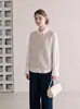 Suéter de punto liso estilo universitario con cuello de solapa, chaleco suéter de punto para mujer, estilo coreano, corte holgado, novedad Otoño 2026 25697