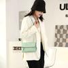 Bolsa pequena casual crossbody bolsa pequena quadrada cor sólida bolsa de ombro simples bolsa crossbody elegante moda coreana bolsa feminina da moda