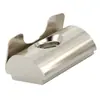Arandelas elásticas de acero al carbono niquelado, norma europea 3040, arandelas elásticas deslizantes para perfiles de aluminio universales, M4, M5, M6, M8