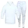 Conjunto casual deportivo de retazos para hombre de otoño e invierno, ropa deportiva casual de moda urbana, conjunto de sudadera con capucha, traje casual