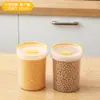 Ventas Directas de Fábrica de Frascos para Almacenamiento de Granos, Contenedores Transparentes de Grado Alimenticio para Almacenamiento en Cocina, Frascos Portátiles para Almacenamiento de Frutas Secas y Snacks