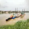 Barco de Dragado de Arena de 10 pulgadas, Barco de Dragado a Gran Escala para Ríos, Draga de Succión, Draga de Succión para Aguas Poco Profundas
