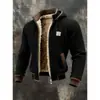 Chaqueta con capucha de forro polar engrosado, nueva popular europea y americana para otoño e invierno, sudadera con capucha tipo gofre que favorece la figura, transfronteriza para hombre