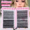 Amazon Set de Pestañas Postizas Transfronterizo 30D-100D Popular Europeo y Americano Libro de Pestañas DIY Paquete Mixto de Pestañas en Racimo de Fusión en Caliente Rizo D