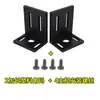 Receptor de Micrófono Inalámbrico Universal Soporte de Esquina para Gabinete Micrófono Estándar L-Oreja Accesorios de Montaje para Estuche de Vuelo 1U