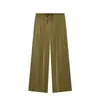 Nuevo Producto 2026: Pantalones casuales versátiles de alta gama de cintura media con cordón ajustable, teñido anudado, fluidos y de pierna ancha 47724201