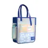 Bolsa de Arquivo Transparente com Tela A4 para Estudante Bolsa de Mensageiro Bolsa de Informação 4 Camadas de Classificação Bolsa de Armazenamento de Arquivos com Zíper de Grande Capacidade
