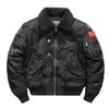 Jaqueta Bomber de Inverno Masculina com Forro de Fleece Espessada Estilo Americano Retro Gola Lapela Curta Tática Roupa de Trabalho Baseball Jaqueta de Algodão