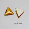Dongzhou Furo Duplo Triangular Fundo Plano Costurado à Mão Strass Alta Qualidade Strass para Vestido Roupas Vestido de Casamento Sapatos Strass Cristal Triangular