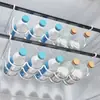 Estante de Almacenamiento para Latas de Bebida de Refrigerador Estante de Cocina Tipo Colgante Organizador de Cerveza en Lata Cola Leche Colgador