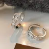 Anillo Abierto Ovalado de Circonita Super Brillante, Estilo Exquisito y de Lujo Ligero, Anillo para Dedo Índice, Personalizado, Joyería de Moda y de Alta Gama