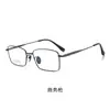 Yitong "6808" armazón de anteojos de titanio puro para hombre con patillas de acordeón, montura completa cuadrada, simple y ultraligero, venta al por mayor en Danyang