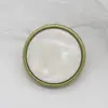 Botones de Presión Metálicos Curvos Imitación Concha Blanca Estilo Chanel para Tops, Chaquetas y Abrigos de Plumas para Mujer
