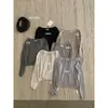 IMISS 2026 Principios de Otoño Estilo Coreano Sencillo Versátil Holgado Adelgazante de un Solo Hombro Manga Larga Top de Punto para Mujer S991386