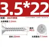 Tornillos Autorroscantes Avellanados Gb846 Acero Inoxidable 304 Cabeza Plana Phillips Tornillos para Madera Extendidos M2.9M3.5M4.2M5.5