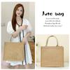 Bolsas de Lino en Stock, Bolsas de Lino al por Mayor, Bolsas de Lino Pintadas a Mano para Navidad, Bolsas de Yute tipo Tote en Blanco, Bolsas de Lino tipo Tote