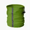 Bufanda cálida de forro polar polar de invierno, máscara para ciclismo nocturno al aire libre, a prueba de frío, esquí, collar con cordón reflectante para hombres y mujeres