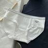 Ropa interior estampada para mujer, pantalones de entrepierna de algodón puro, con hilo fino y borde de cintura, estilo dulce estudiante, triángulo, novedad de 2024