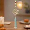 Nueva Canción del Festival del Medio Otoño Chino Brocado Palacio Lunar Conejo de Jade Colgante de Borla Producto Terminado Estilo Nacional Hecho a Mano Colgante de Borla de Brocado de Canción Fuente