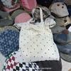 Bolsa de Axila de Primavera 2025 con Volantes Estilo Hada Puntos de Onda Bolsa de Hombro de Tela Bolsa de Vacaciones de Gasa Ligera Bolsa para Mujeres