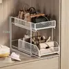 Organizador de almacenamiento de bolsas, estante con paneles divisores, vitrina, estante de múltiples niveles extraíble para ahorrar espacio para armario
