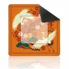 Alfombrilla de Mesa para Mahjong Estilo Antiguo Tendencia China, Engrosada con Borde de Bloqueo, Patrón de Flor de Ciruelo, Antideslizante, Reductora de Ruido, Alfombrilla para Póker, Resistente a Manchas, Fácil de Cuidar