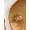 Estilo Japonés-Coreano Diseño de Nicho Estilo Simple Flor Redonda Anillo Retro Anillo de Blogger Estilo Coreano para Mujer