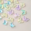 Decoraciones de Mariposa de Cristal Grandes y Pequeñas para Uñas Tendencia Súper Brillantes Coloridas Planas Mini Mariposas Pedrería para Uñas
