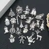 1 Peça de Acessório de Joia da Série Liga Material de Pingente de Natal Brincos Criativos DIY Pulseira Esmalte Pingente Pequeno