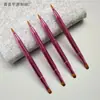 Fábrica de Cangzhou Pincel Retrátil para Lábios Pincel de Batom Portátil Pincel de Maquiagem de Nylon Compacto Corretivo Ferramenta de Maquiagem de Beleza com Duas Pontas