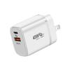 Carregador PD de pino dobrável de 45 W, adaptador PD de nitreto de gálio de 30 W, carregador PD de pino dobrável de 20 W, carregador europeu, britânico e australiano