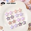 Colgante de estrella de cinco puntas con cuentas sueltas, diseño popular, con forma de estrella de cuadros, ideal para hacer tú mismo y llavero con cuentas.