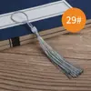 Atacado de Fábrica Ornamento Pendurado Estilo Antigo Marcador de Página Leque Festivo Tassel Colorido Embalagem Presente Cortina Pequeno Tassel