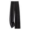 Pantalones de Pierna Ancha para Mujer Verano 2026 Nuevos Pantalones Casuales Delgados con Efecto de Caída, Adelgazantes, Sueltos, Pierna Recta Estrecha, Largos