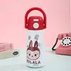 Termo de mano de acero inoxidable 316, taza de bebida portátil de doble uso, botella linda para viajes al aire libre para niños, al por mayor