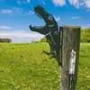 Adornos Metálicos al por Mayor Creativos de Burro Silueta Animal Dinosaurio para Exteriores con Enchufe para Estaciones Independientes Transfronterizas