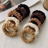 Nova Faixa de Cabelo Grossa para Rabo de Cavalo Alto de Outono e Inverno Não Machuca o Cabelo Corda Elástica Alta e Durável Corda de Cabelo Sem Costura Elástico