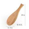 Cuchara de Madera Creativa con Forma de Pez Estilo Japonés Cucharón de Madera Sólida para Arroz Doméstico Arroz Antiadherente Restaurante de Arroz Cuchara de Madera para Arroz Olla Arrocera Pala de Arroz
